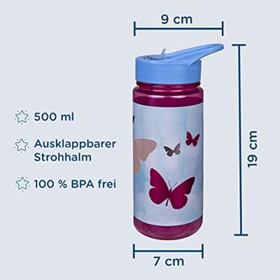 Undercover Aero drinkfles vlinders, 500ml