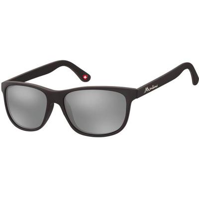 Zonnebril montana met revo spiegelglas mat zwart