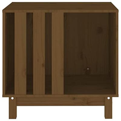 VidaXL Hondenhok 60x45x57 cm massief grenenhout honingbruin