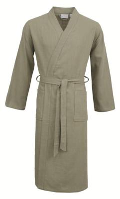 Carl Ross Carl Ross Unisex Badjas Kimono 38100 Forest green/Silver L