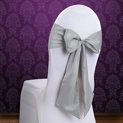 Stoel Decoratie Strik Zilver (275cm)