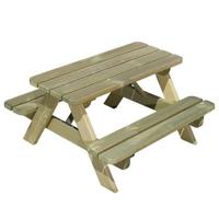 Luxe kinderpicknicktafel geimpregneerd - thumbnail