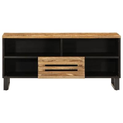 Tv-meubel 100x34x46 cm massief ruw mangohout