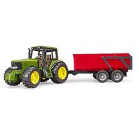 bruder John Deere 6920 met kiepaanhanger modelvoertuig - thumbnail