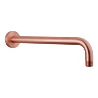 Luxe Douche-Arm Wiesbaden Rond Muurbevestiging 35 cm Geborsteld Koper OP = OP - thumbnail