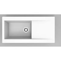 Gootsteen met Enkele Spoelbak en Afvoer Stradour - thumbnail