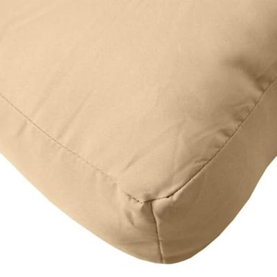 Palletkussens 3 st stof gemleerd beige