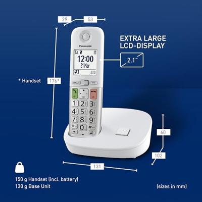 Panasonic KX-TGU410EXW Huistelefoon Wit - thumbnail