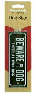 Rosewood beware of the dog waakbordje Rosewood beware of the dog waakbordje