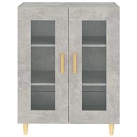 Dressoir 69,5x34x90 cm bewerkt hout betongrijs - thumbnail