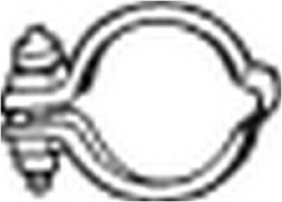 Klemstuk, uitlaatsysteem 254260