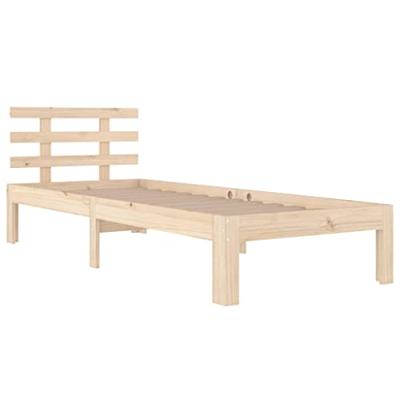 Bedframe massief hout 90x200 cm