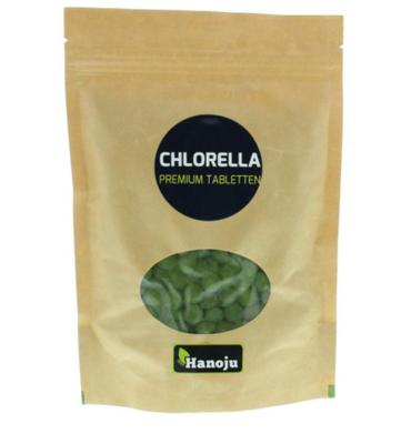 Hanoju Chlorella tabletten papier zak 625 Tabletten