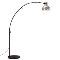 VidaXL Vloerlamp 25 w e27 150 cm vintage zilverkleurig - thumbnail