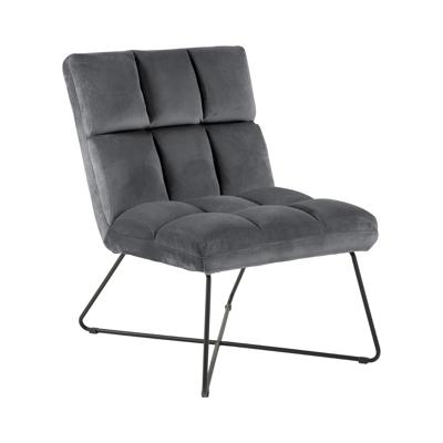 Bendt Fauteuil 'Kristian' Velvet, kleur Donkergrijs Bendt Fauteuil 'Kristian' Velvet, kleur Donkergrijs