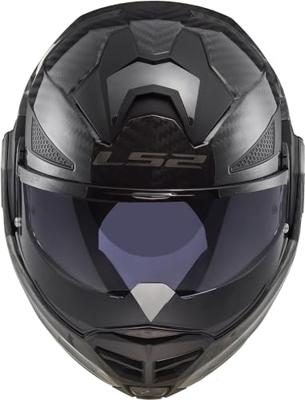 LS2 opklaphelm "ff901 advant x carbon solid" helmet ff901 adv. x carb.solid xxl black
