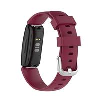 Fitbit Inspire 2 & Ace 3 - Sportbandje met gesp - Maat: Large - Bordeaux - thumbnail