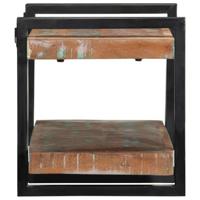 Wandschap massief gerecycled hout meerkleurig - thumbnail