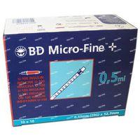 Microfine Ins.spuit 0,5ml 29g 12,7mm100 324824 - thumbnail