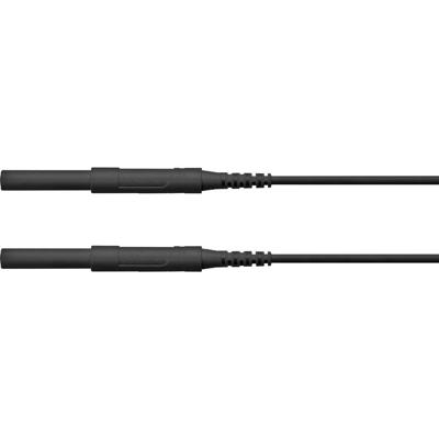 Schützinger Veiligheidsmeetsnoer Stekker 4 mm Stekker 4 mm 150.00 cm Zwart 1 stuk(s)