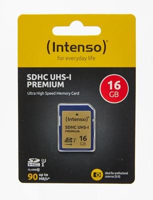 Intenso Premium SDHC-kaart 16 GB Class 10, UHS-I
