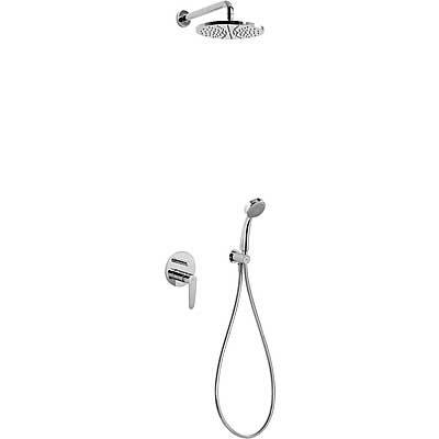 Tres Flat Inbouwd met doucheset Chroom 20418002