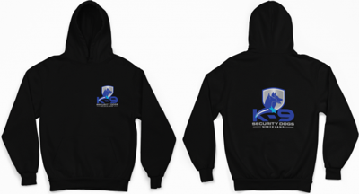 Hoodie Unisex Zwart - K9 Securitydogs
