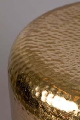 Dutchbone Bijzettafel 'Cave' IJzer en glas, 35cm, kleur Amber