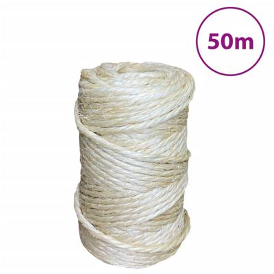 VidaXL Touw 4 mm 50 m 100% sisal VidaXL Touw 4 mm 50 m 100% sisal