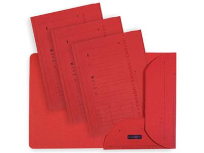 OXFORD Ultimate dossiermap, formaat A4, uit karton, met 2 kleppen, pak van 25 stuks, rood