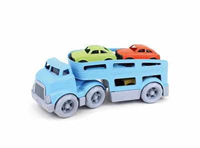 Green Toys speelgoed auto transporter - thumbnail