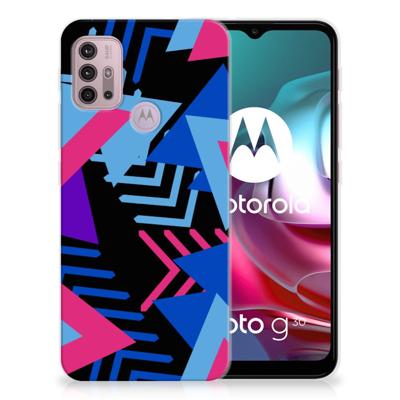 Motorola Moto G30 | G10 | TPU Hoesje | Funky Triangle