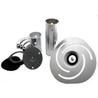 Zilveren plafondbevestiging voor projectoren van 80 mm tot 980 mm - thumbnail