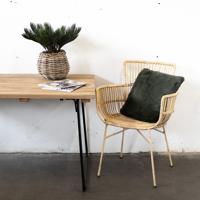 Stoel Rattan/ Iron Blond Van der Leeden - Van der leeden - thumbnail