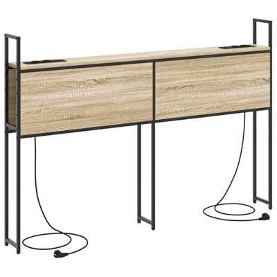 Bergend Hoofdeinde met Oplaadstation Sonoma eiken 120 cm
