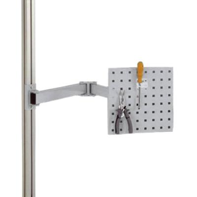 Manuflex ZB8232.9006 Gereedschap draagplaat voor CANTOLAB en aluminium, BxH 305 x 305 mm, met dubbel scharnier zwenkarm Manuflex ZB8232.9006 Gereedschap draagplaat voor CANTOLAB en aluminium, BxH 305 x 305 mm, met dubbel scharnier zwenkarm