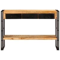 Wandtafel 110x30x76 cm massief mangohout - thumbnail