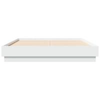 Bedframe LED massief hout wit 140x190 cm - thumbnail