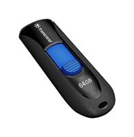 Transcend JetFlash® 790 USB-stick 64 GB Zwart, Blauw TS64GJF790K USB-A 3.1 Gen 1 - thumbnail