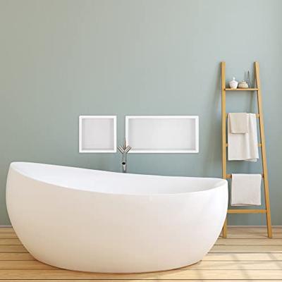 Wiesbaden Inbouwnis | Exellence | 30x30x10cm | RVS Mat Wit Wiesbaden Inbouwnis | Exellence | 30x30x10cm | RVS Mat Wit