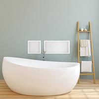 Wiesbaden Inbouwnis | Exellence | 30x30x10cm | RVS Mat Wit - thumbnail