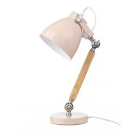 Lifetime bureaulamp hout / metaal - pink - thumbnail