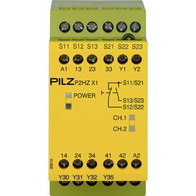 PILZ P2HZ X1 24VDC 3n/o 1n/c Veiligheidsschakelapparaat Voedingsspanning (num): 24 V/DC 3x NO, 1x NC (b x h x d) 45 x 87 x 121 mm 1 stuk(s)