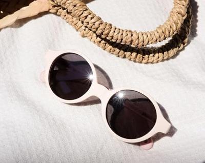 BEABA-zonnebril voor kinderen van 9 tot 24 maanden oud snoepjesroze