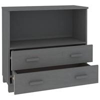 Dressoir HAMAR 85x35x80 cm massief grenenhout donkergrijs - thumbnail