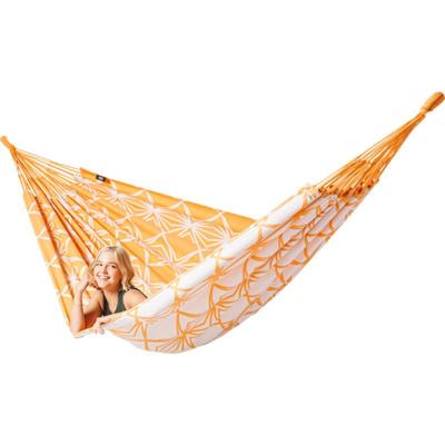 Familie hangmat - 400x180cm - Oranje - 200kg draagkracht- 100% katoen - binnen & buiten