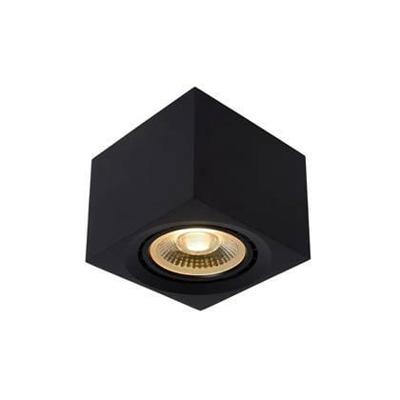 Lucide FEDLER - Plafondspot - LED Dim to warm - GU10 (ES111) - 1x12W 2200K/3000K - Zwart