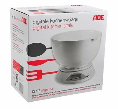 ADE Digitale Keukenweegschaal Angelina Wit ADE Digitale Keukenweegschaal Angelina Wit