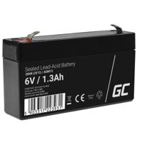 Green Cell® AGM 6 V 1,3 Ah accu VRLA loodaccu loodaccu accubatterij cyclusbestendig onbemannt speelgoed | elektrisch speelgoed | alarm | noodstroom | kindervoertuigen | kinderquad - thumbnail