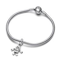Pandora 792250C01 Hangbedel Bestie Bot Robot zilver-emaille - thumbnail